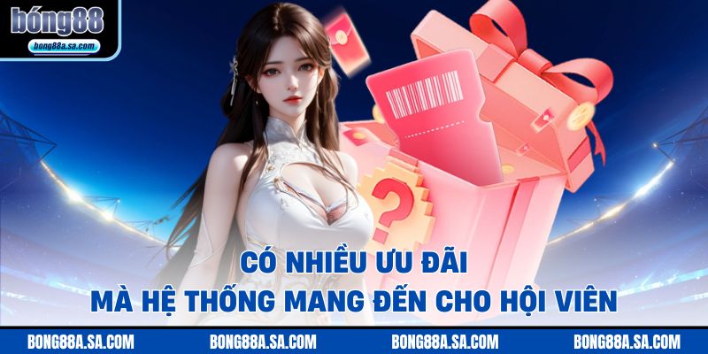 Có nhiều ưu đãi mà hệ thống mang đến cho hội viên