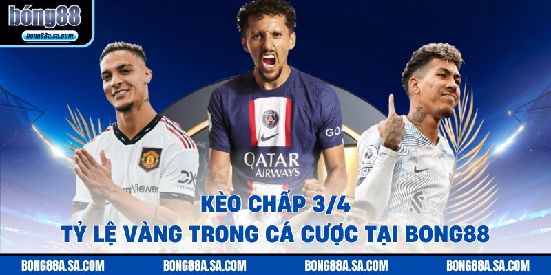 Kèo Chấp 3/4 - Tỷ Lệ Vàng Trong Cá Cược Tại Bong88